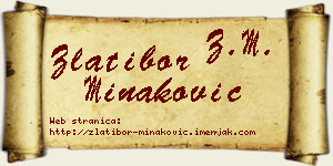 Zlatibor Minaković vizit kartica